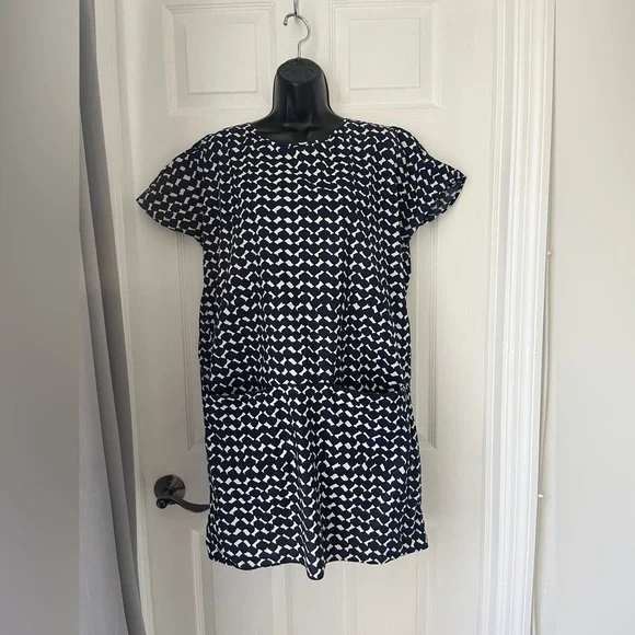 COS | Dresses | Cos Aline Dress Lagenlook Geometric Print Front Pockets 0  Cotton Sz Xs | Poshmark